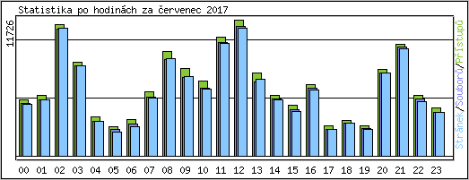Statistika po hodin�ch